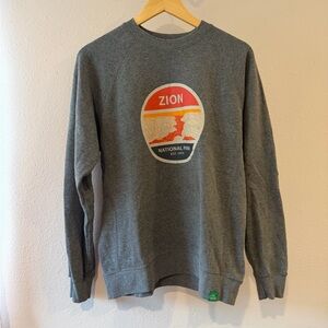 Gray Zion National Park Women’s Crewneck